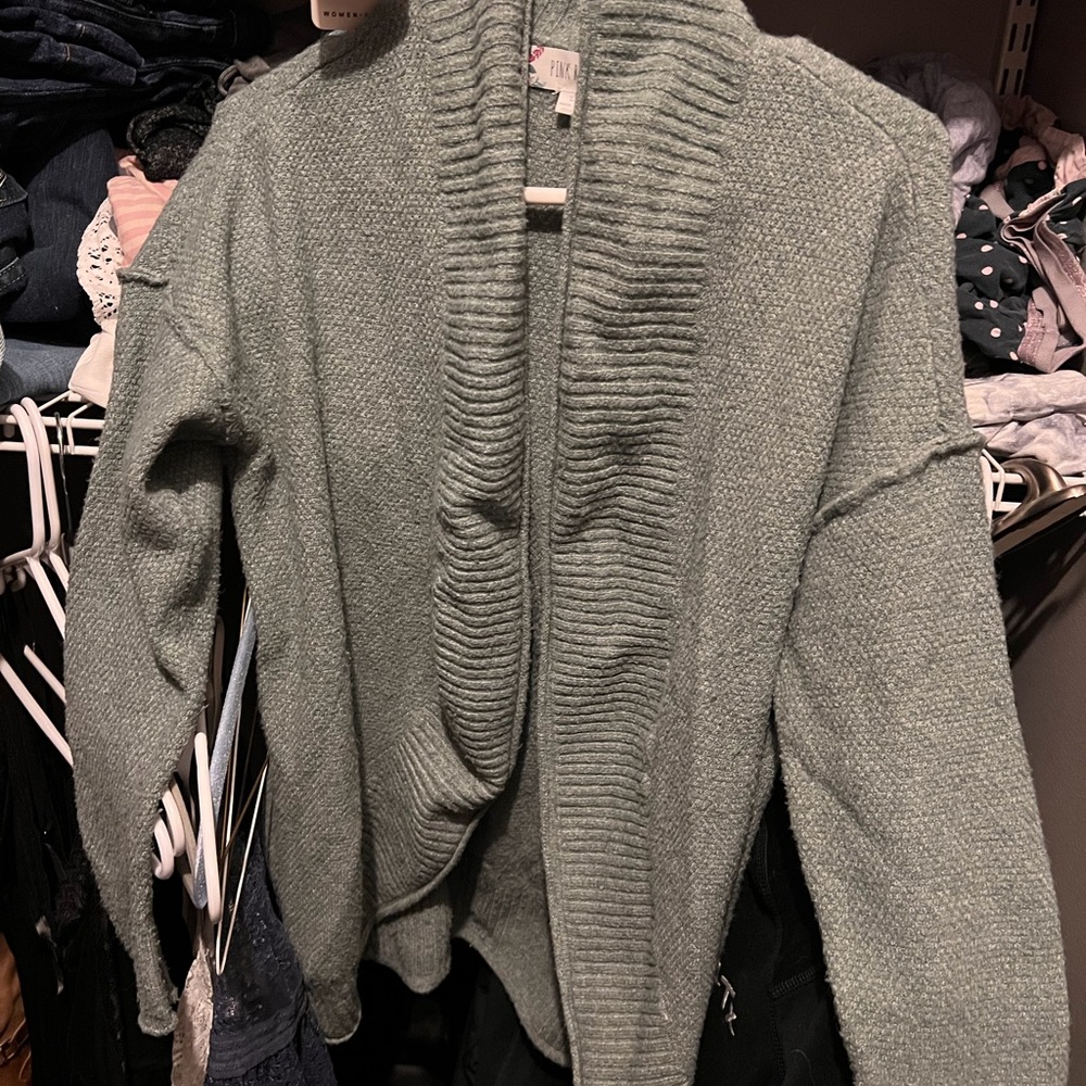 Cozy Sage Knit Cardigan